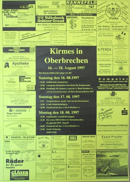 Kirmesplakat 1997
