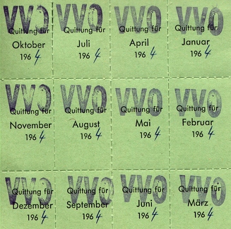 VVO Beitragsbeleg 1964